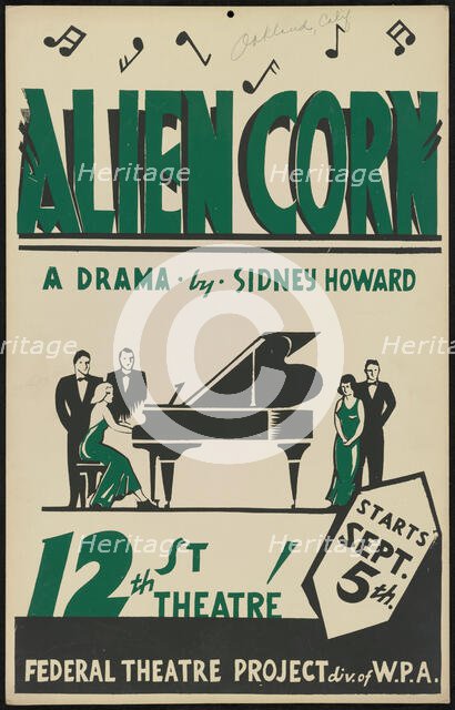 Alien Corn, [193-]. Creator: Unknown.