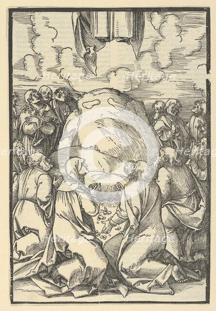 The Ascension of Christ, from Speculum passionis domini nostri Ihesu Christi, 1507. Creator: Hans Schäufelein the Elder.