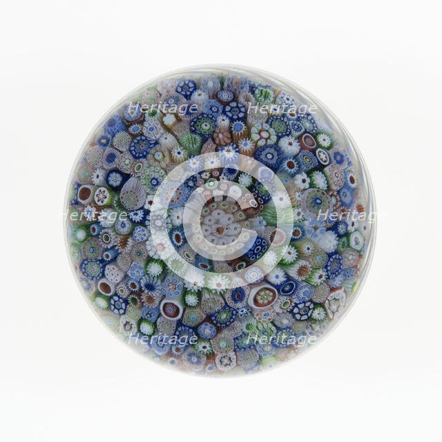 Paperweight, Saint-Louis, c. 1845-55. Creator: Saint-Louis Glassworks.