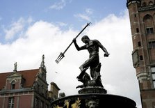 Neptune's Fountain by Abraham van den Block and Piotr Husen, Gdansk, Poland, 2015. Creator: Unknown.