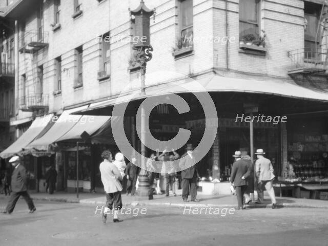 Street corner in Chinatown, San Francisco, between 1920 and 1930. Creator: Arnold Genthe.