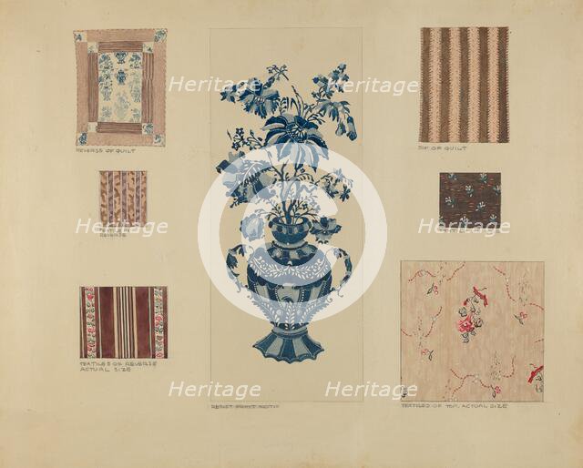 Patchwork Quilt, c. 1936. Creator: Millia Davenport.