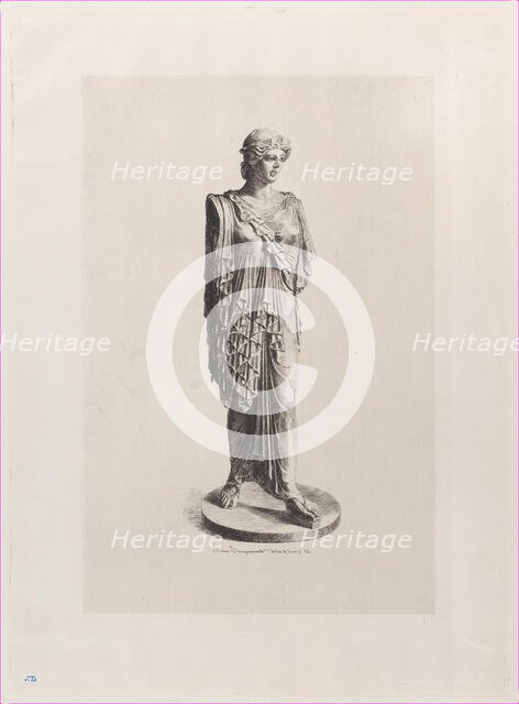 Minerva of Besançon, 1864. Creator: Jules-Ferdinand Jacquemart.