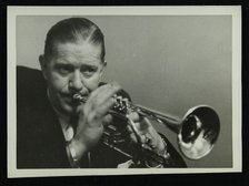 Portrait of American cornet player Wild Bill Davison, c1950s. Artist: Denis Williams