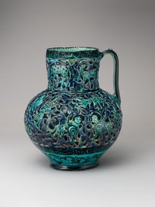 Pierced Jug with Harpies and Sphinxes, Iran, dated A.H. 612/ A.D. 1215-16. Creator: Unknown.