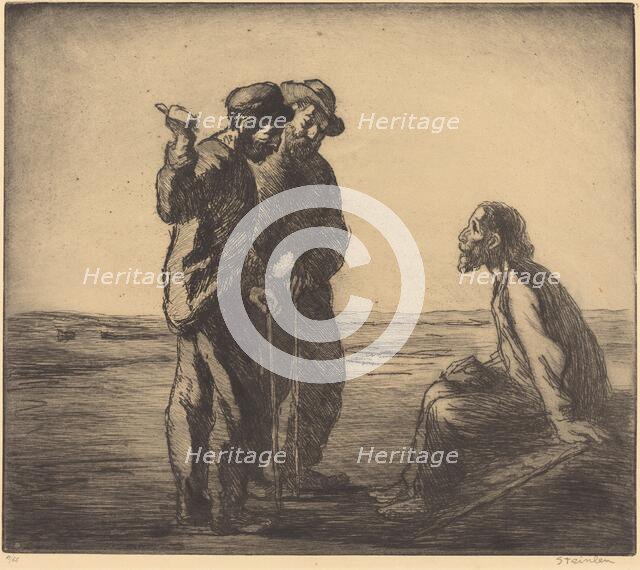 Three Companions (Les trois compagnons), 1912. Creator: Theophile Alexandre Steinlen.