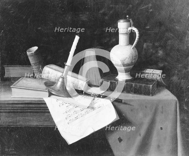 Still Life, 1888. Creator: William Michael Harnett.