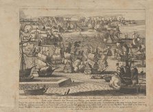 Naval battle between the Russian and Ottoman fleet on July 13, 1788, 1788. Creator: Anonymous.