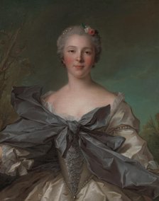 Marie Françoise de La Cropte de St. Abre, Marquise d'Argence (born 1714), 1744. Creator: Jean-Marc Nattier.