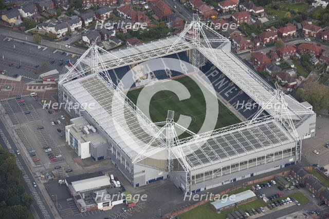 Deepdale, home of Preston North End Football Club, Lancashire, 2015. Creator: Dave MacLeod.