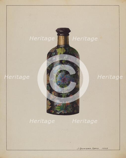 Decorated Bottle, 1937. Creator: J. Howard Iams.