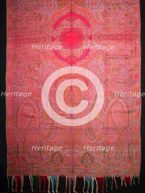 Shawl, Norwich, 1860s. Creator: Clabburn, Sons and Crisp.