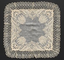 Handkerchief, early 1800s. Creator: Unknown.