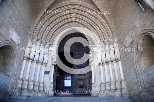The Gothic Apostles in the main portal of the Cathedral of Evora, Portugal, 2009. Artist: Samuel Magal
