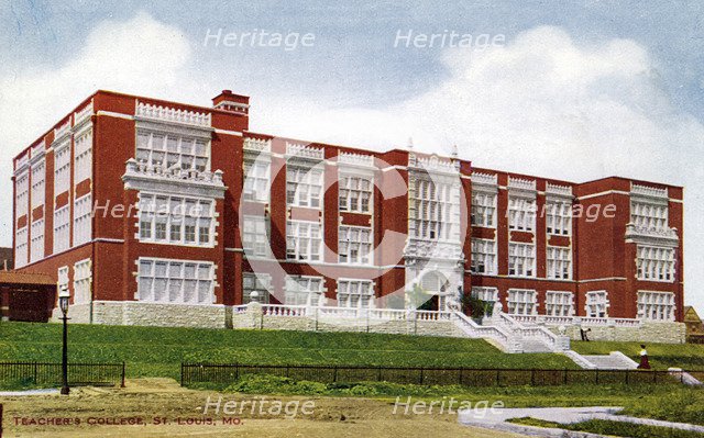 Teachers College, St Louis, Missouri, USA, 1910. Artist: Unknown