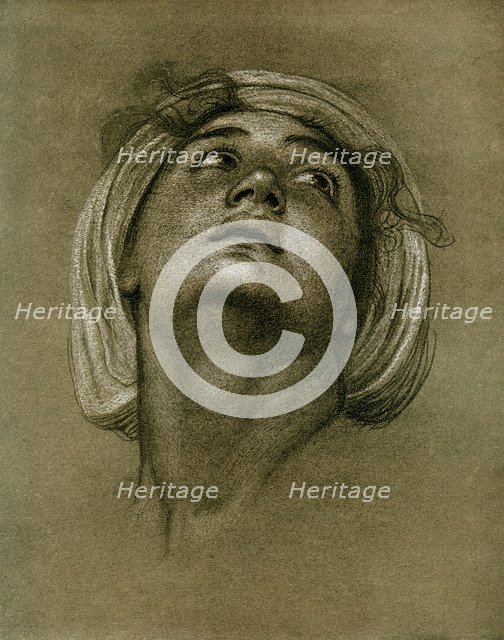 Study of a head, 1901. Artist: Unknown