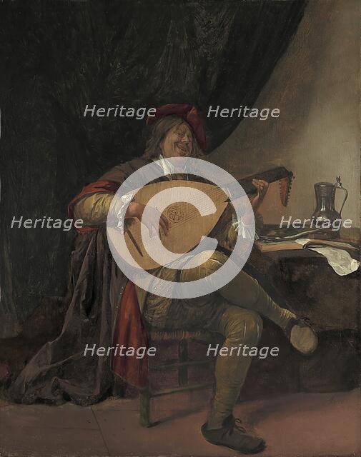 Self- Portrait playing the Lute, 1663. Creator: Jan Steen.