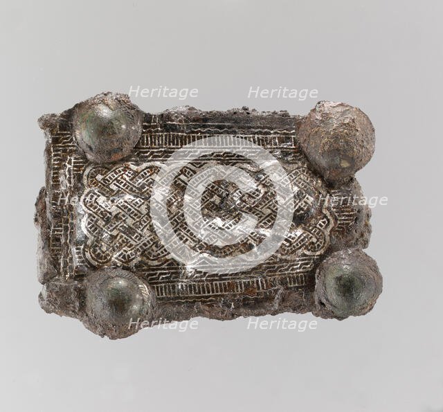 Counter Plate of a Belt Buckle, Frankish or Burgundian, 4th-7th century. Creator: Unknown.
