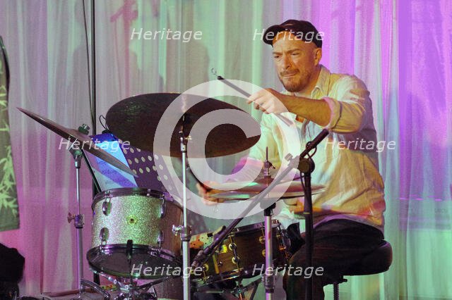 Jay Davis, Eddie Parker’s Airborn, Watermill Jazz Club, Dorking, Surrey, March 2025. Creator: Brian O'Connor.