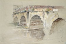 The Ponte della Pietra, Verona, 14-17 June 1869. Artist: John Ruskin.