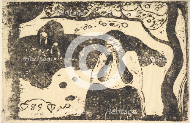 Human Misery, 1898-99. Creator: Paul Gauguin.