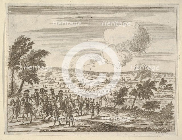 The Duke and his troops at Casalmaggiore, from L'Idea di un Principe ed Eroe Cristiano in ..., 1659. Creator: Bartolomeo Fenice.