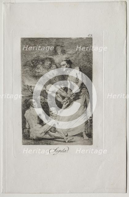 Caprichos: Blow!. Creator: Francisco de Goya (Spanish, 1746-1828).