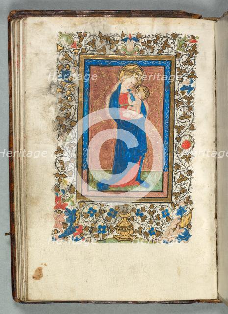Book of Hours (Use of Metz): Fol. 26v, Virgin and Child, c. 1440. Creator: Unknown.