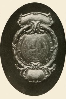 'Silver frontlet, with English coat-of-arms', 1677, (1937). Creator: Unknown.
