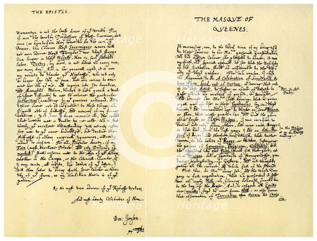 The Masque of Queens..., 2 February 1609.Artist: Ben Johnson
