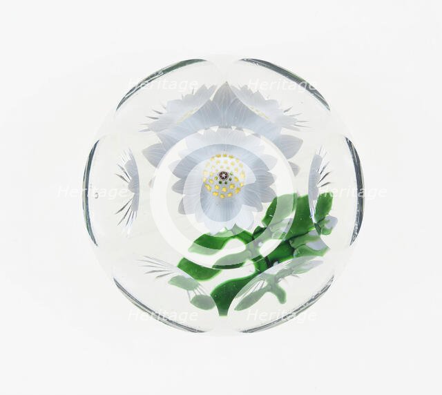 Paperweight, Lunéville, c. 1848-55. Creator: Baccarat Glasshouse.