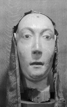 Royal funeral effigy of Anne of Bohemia, Westminster Abbey, London, 1945-1980. Artist: Eric de Maré
