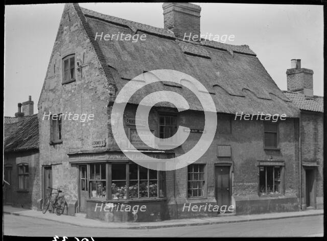 J Hall Florist's Shop, Mundesley Road, North Walsham, North Norfolk, Norfolk, 1947. Creator: Herbert Felton.