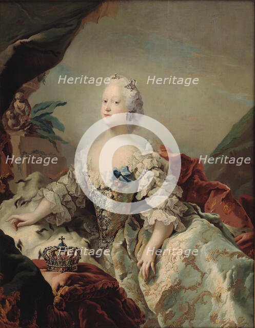 Louise of Great Britain (1724-1751), Queen of Denmark, 1747. Creator: Pilo, Carl Gustaf (1711-1793).