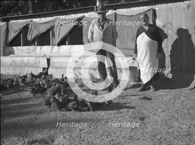 Rehabilitation clients, five miles outside Phoenix, Arizona, 1935. Creator: Dorothea Lange.