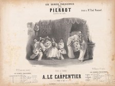 Pierrot. Quadrille très - facile pour le piano par Adolphe-Clair Le Carpentier. Creator: Coindre, Victor (1816-1896).