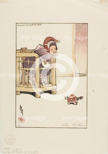 Miss Apricot-Cloud, 1908. Creator: Helen Hyde.