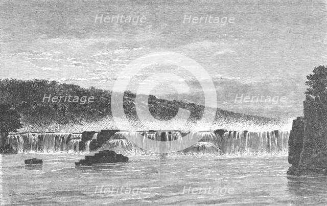 'Falls of Gouina, in the rainy season; Journey from the Senegal to the Niger', 1875. Creator: Unknown.