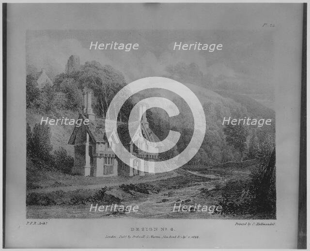 Rural Architecture, or a Series of Designs for Ornamental Cottages, 1823., 1823. Creators: James Duffield Harding, Charles Joseph Hullmandel.