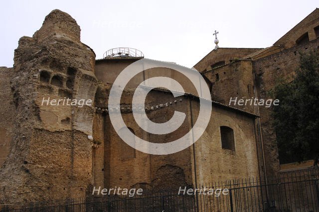 Exterior of Baths of Diocletian, National Roman Museum, Rome, Italy, 2009. Creator: LTL.