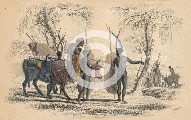 'Caffrarian Family Travelling', c1830s.  Creator: William Home Lizars.