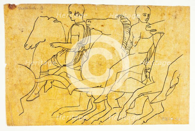 Monuments of Greece: After Parthenon Frieze (North Side), n.d. Creator: William Young Ottley.