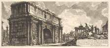 The Arch of Septimius Severus (Arco di Severo, e Caracalla), ca. 1756. Creator: Giovanni Battista Piranesi.