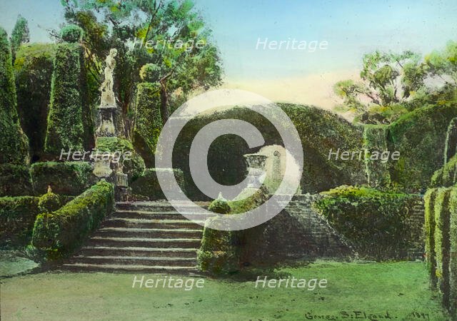 Reproduction of illustration: The Terrace, Brockenhurst, between 1915 and 1925. Creator: Frances Benjamin Johnston.