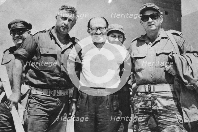 Menachem Begin (1913-1992), 6th Prime Minister of Israel, during the Six Day War, 1967. Artist: Unknown