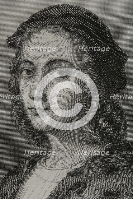 Raphael, (1483-1520), Italian Renaissance artist, 1856. Creator: Charles Geoffroy.