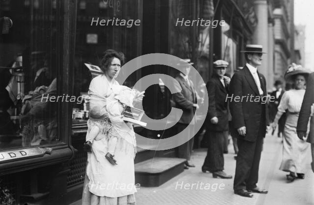 Beggar - Peddler on Broadway, 1911. Creator: Bain News Service.