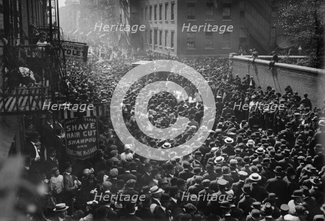 Sullivan funeral - Bowery, 1913. Creator: Bain News Service.