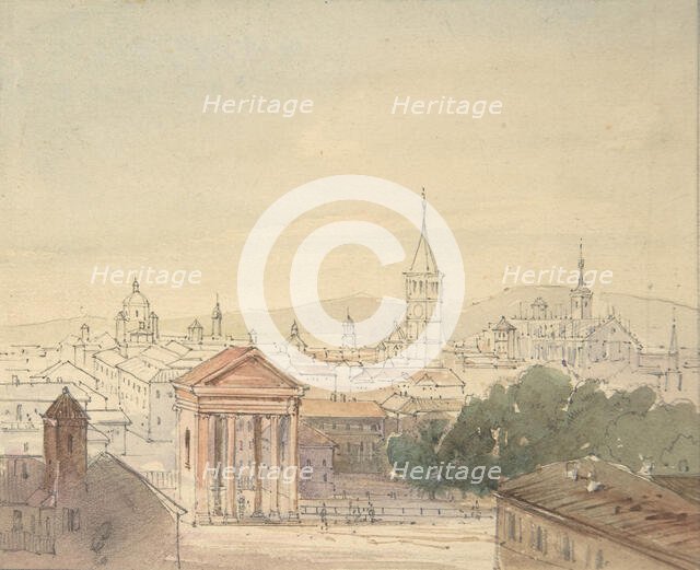 View of Milan, 1820-84. Creator: Ludwig Richter.