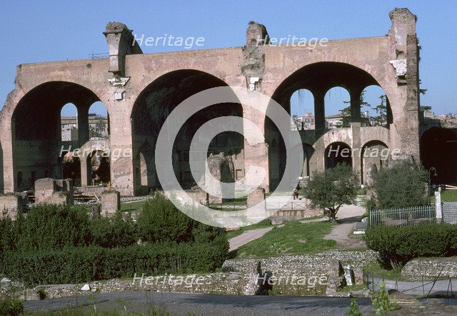 The Basilica of Maxentius or Constantine in Rome, 4th century. Artist: Unknown